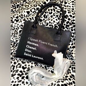 I Speak Fluent French Handbag